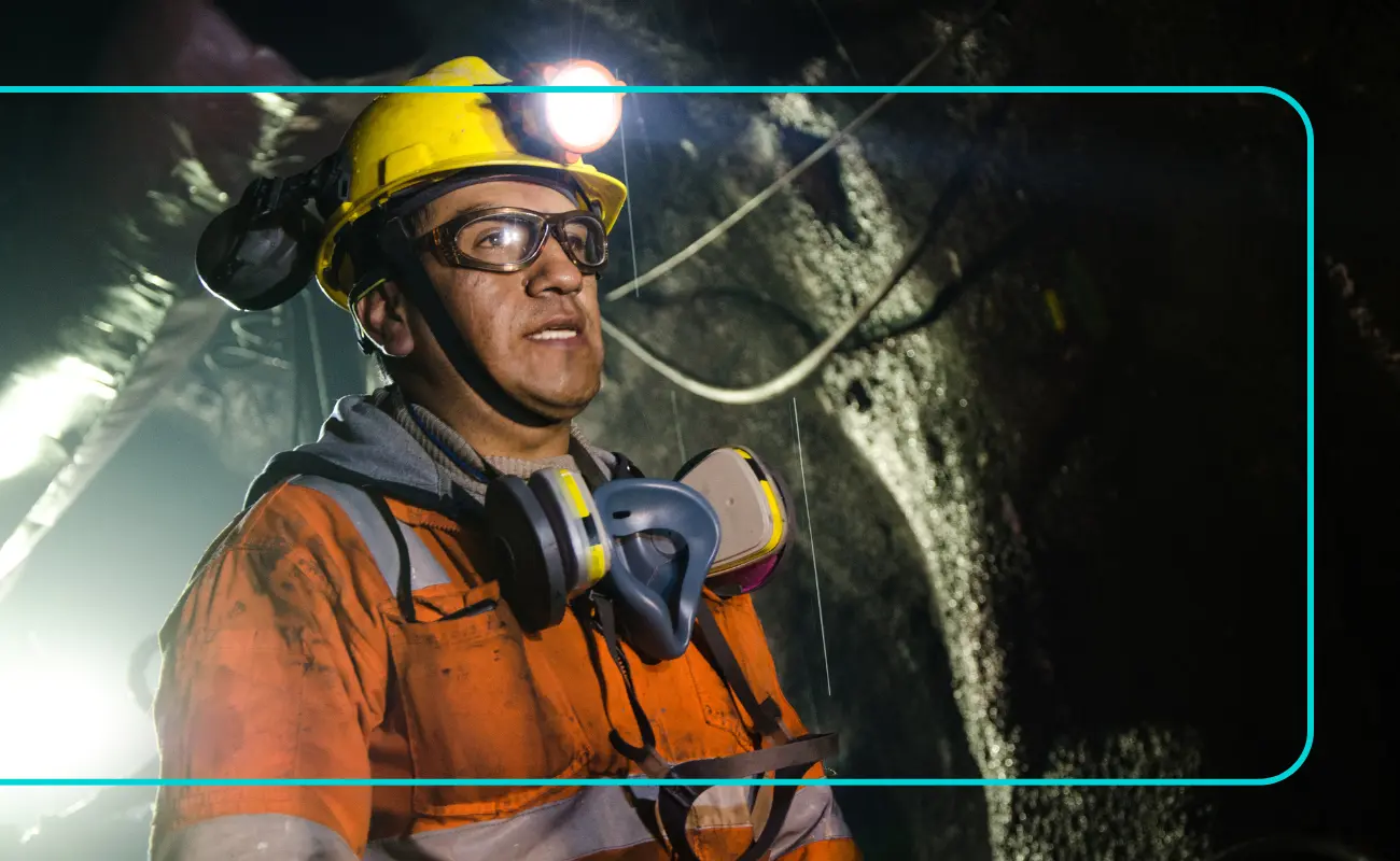 noise and vibration monitoring mine worker